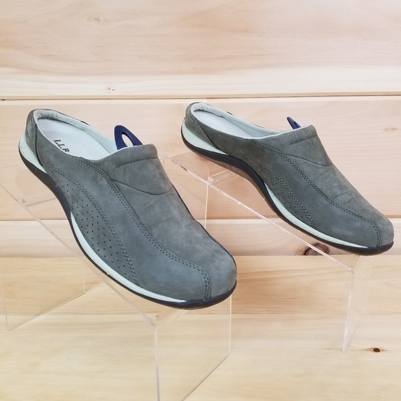 L.L. Bean Green Suede Clogs - Picture 3 of 7